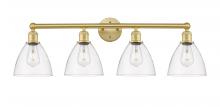 Innovations Lighting 616-4W-SG-GBD-752 - Bristol - 4 Light - 35 inch - Satin Gold - Bath Vanity Light