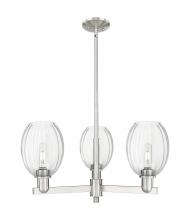 Innovations Lighting 716-3CR-SN-G459-6CL - Preston - 3 Light - 18 inch - Satin Nickel - Flush Mount