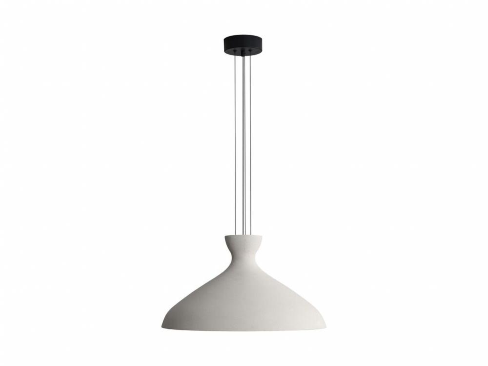 Aethera 22&#34; LED Pendant in White Sandstone Cement