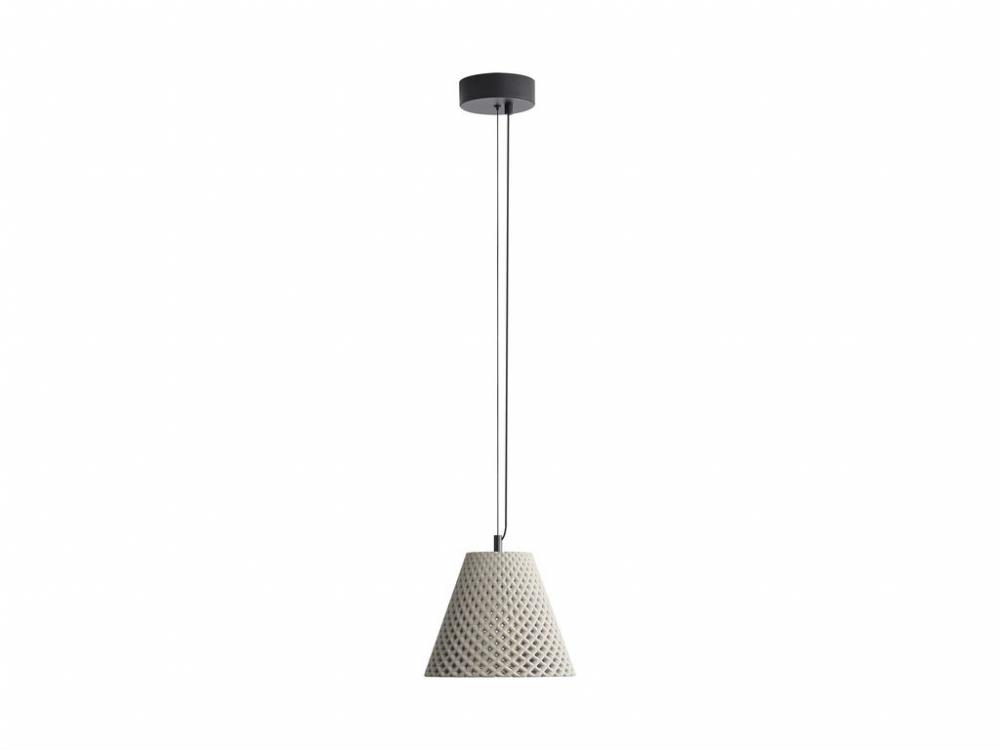 Clarus 10&#34; LED Pendant in Grey Cement
