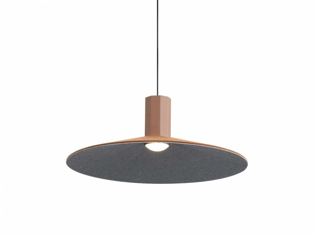 Faroe 20&#34; LED Pendant in Coffee/Black