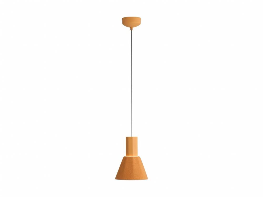 Faroe 8&#34; LED Pendant in Earth Yellow/Grey