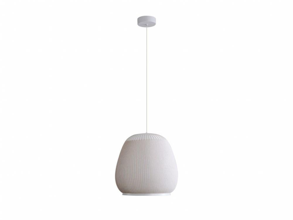 Tela 17&#34; LED Pendant in Sand Yellow