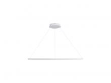 Golden 5460-59 SNW - Veritas 59" LED Ring Chandelier in Sand White