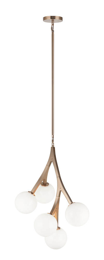 Rami Aged Gold Brass Chandelier