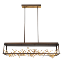 Eurofase USA Inc. 35642-015 - AERIE,8LT LED RECT CHANDLR,BRZ