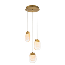 Eurofase USA Inc. 38042-010 - PAGET,3LT,LED,CHA,GOLD
