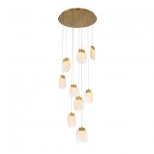 Eurofase USA Inc. 38043-017 - PAGET,RND,9LT,LED,CHA,GOLD