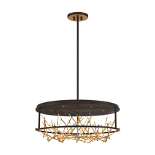 Eurofase USA Inc. 38097-010 - AERIE,7LT,LED,RND,CHA,BRZ/GOLD