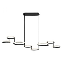 Eurofase USA Inc. 39421-012 - GIRO,8LT LED CHANDELIER,BLK
