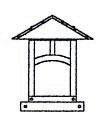 9&#34; evergreen column mount with t-bar overlay