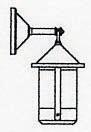 Arroyo Craftsman BB-6CR-N - 6" berkeley wall mount