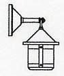Arroyo Craftsman BB-6SCS-P - 6" berkeley short body wall mount