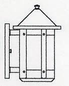 Arroyo Craftsman BS-7RAM-S - 7" berkeley wall sconce with roof