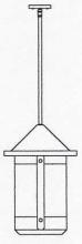 Arroyo Craftsman BSH-14TLCS-RB - 14" berkeley tall-long body stem hung pendant