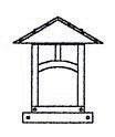 Arroyo Craftsman EC-9EOF-BZ - 9" evergreen column mount without overlay (empty)