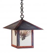 Arroyo Craftsman EH-16ACS-S - 16" evergreen pendant with classic arch overlay