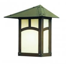 Arroyo Craftsman EW-7PFAM-MB - 7" evergreen flush wall mount with pine needle filigree