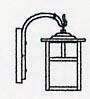 Arroyo Craftsman MB-5EF-BK - 5" mission wall mount without overlay (empty)