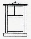 Arroyo Craftsman MC-10ETN-RC - 10" mission column mount without overlay (empty)
