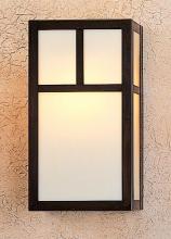 Arroyo Craftsman MS-12ACS-MB - 12" Mission Sconce With Classic Arch Overlay