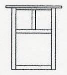 Arroyo Craftsman MW-10ECS-MB - 10" mission flush wall mount without overlay (empty)