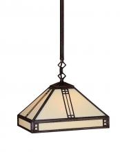 Arroyo Craftsman PSH-12CS-RB - 12" prairie stem hung pendant
