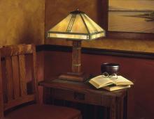 Arroyo Craftsman PTL-15AM-VP - 15" prairie table lamp