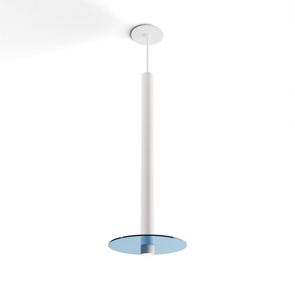 Combi Pendant 24&#34; Single Unit Matte White with Matte White Canopy