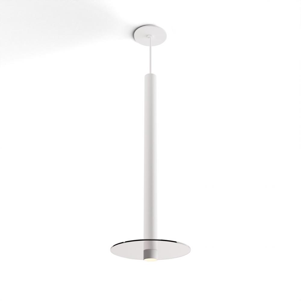 Combi Pendant 24&#34; Single Unit Matte White with Matte White Canopy