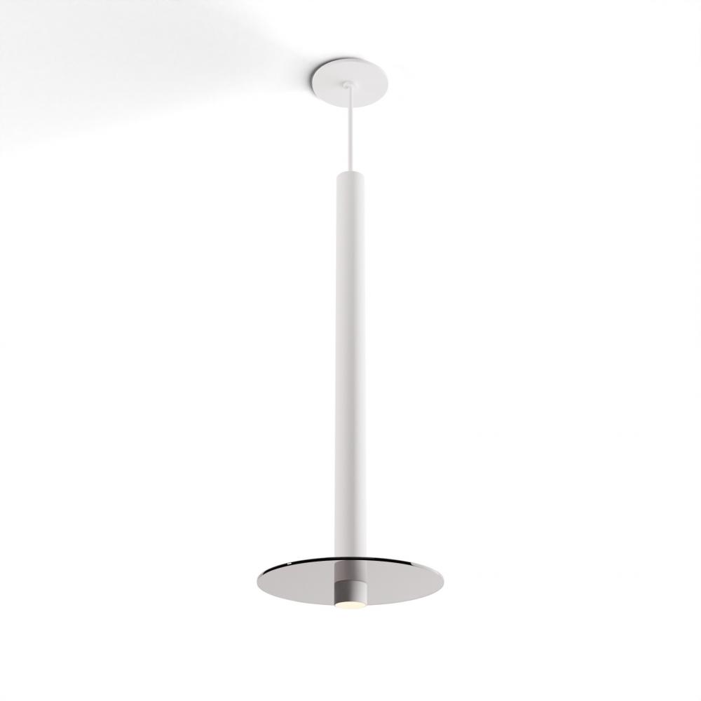 Combi Pendant 24&#34; Single Unit Matte White with Matte White Canopy