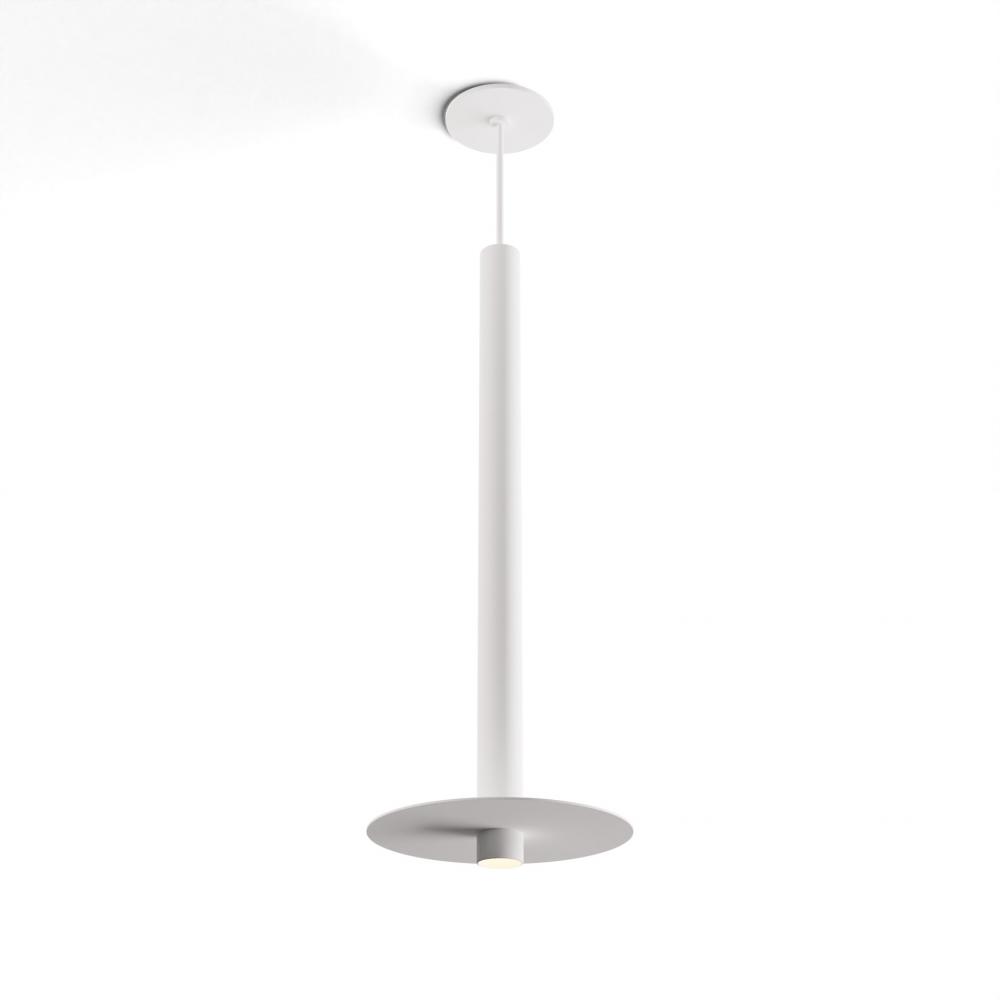 Combi Pendant 24&#34; Single Unit Matte White with Matte White Canopy