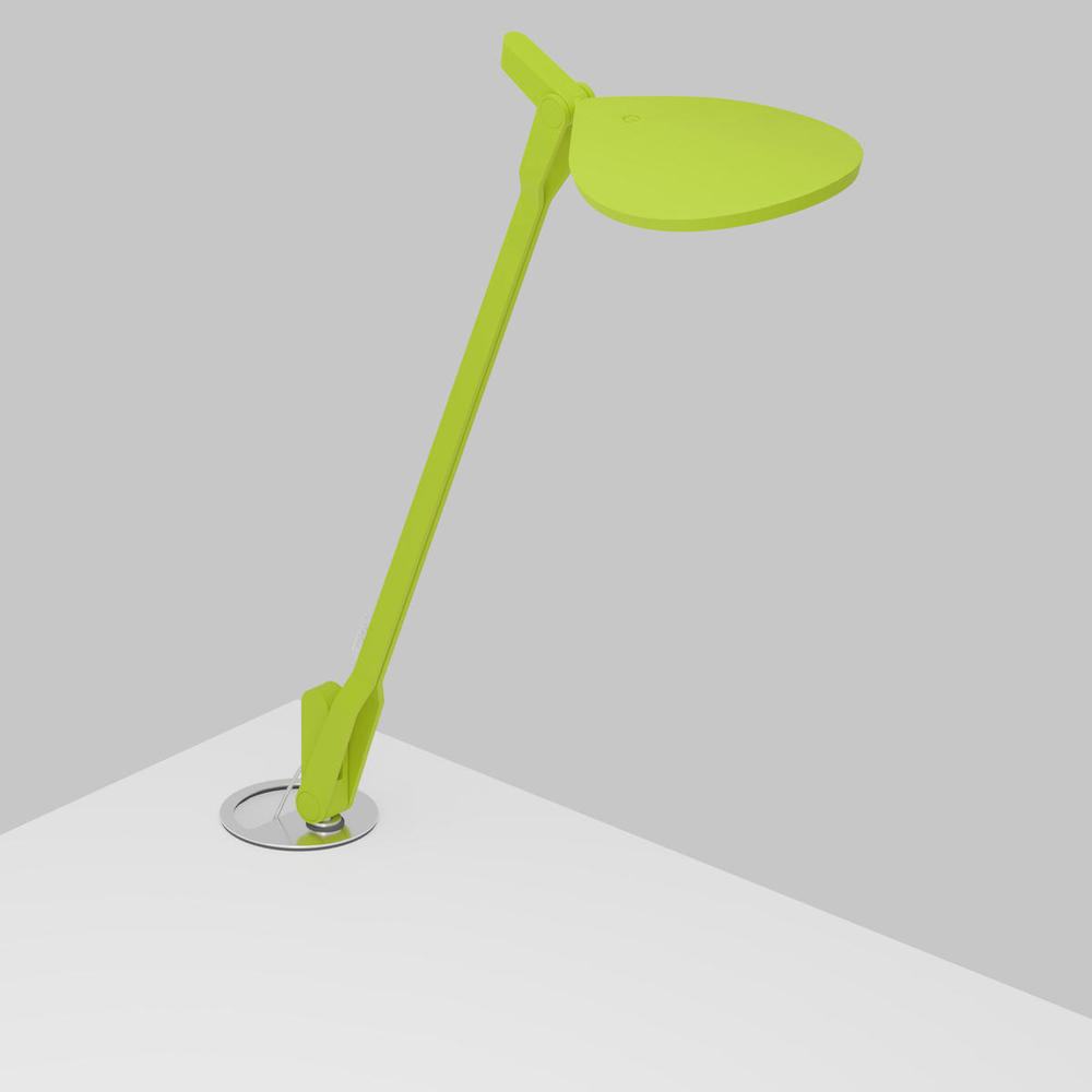 Splitty (Warm Light) (Matte Leaf Green) with Grommet Mount