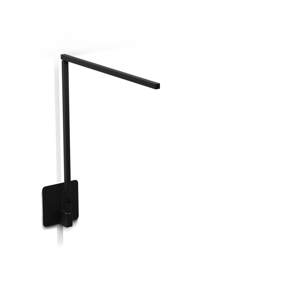 Z-Bar Solo Desk Lamp Gen 4 (Warm Light; Matte Black) with Hardwire Wall Mount
