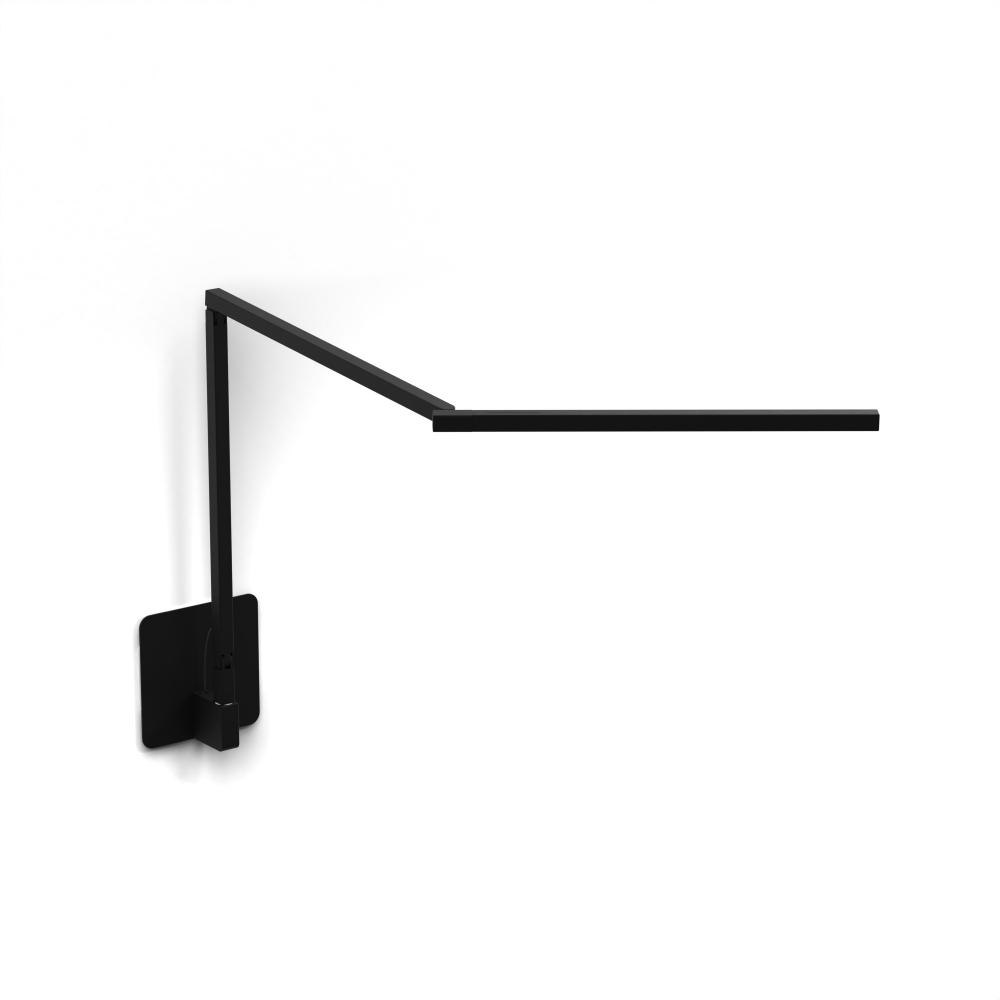 Z-Bar Mini Desk Lamp Gen 4 (Warm Light; Matte Black) with Hardwire Wall Mount