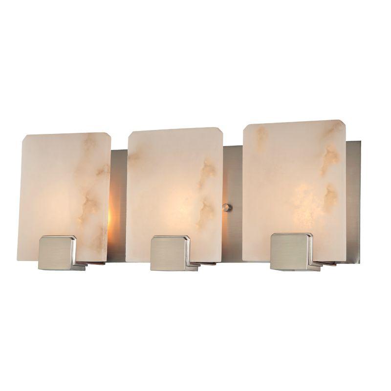 Three Light Satin Nickel Vanity