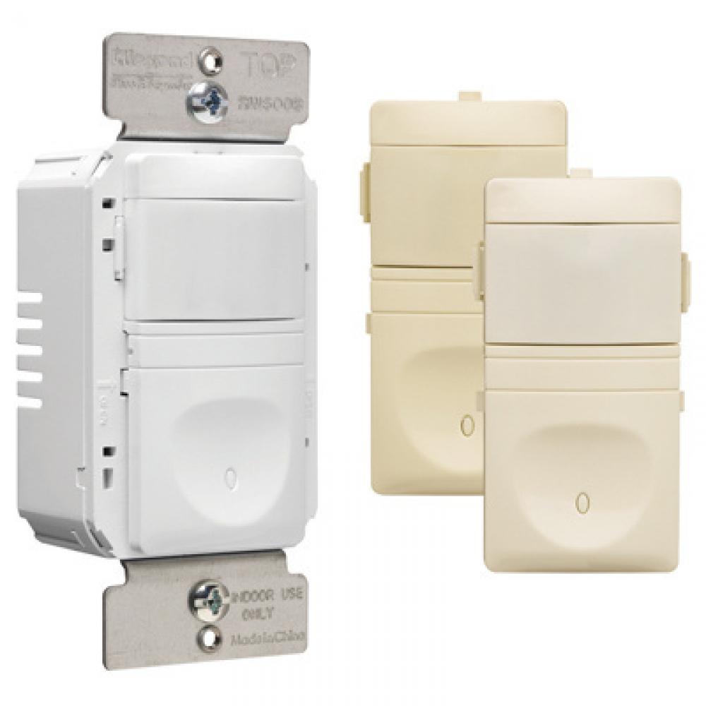 radiant 600W 120V Single Pole Occupancy and Vacancy Sensor, Tri-Color