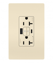 Legrand Radiant 2097TRUSBACLA - radiant Tamper-Resistant 20A Duplex Self-Test GFCI Receptacles wt SafeLock Protection, Type A/C