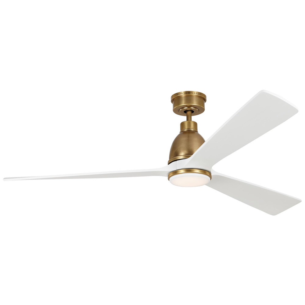 Bryden Smart 60&#34; Dimmable Indoor/Outdoor Integrated LED Antique Brass Ceiling Fan