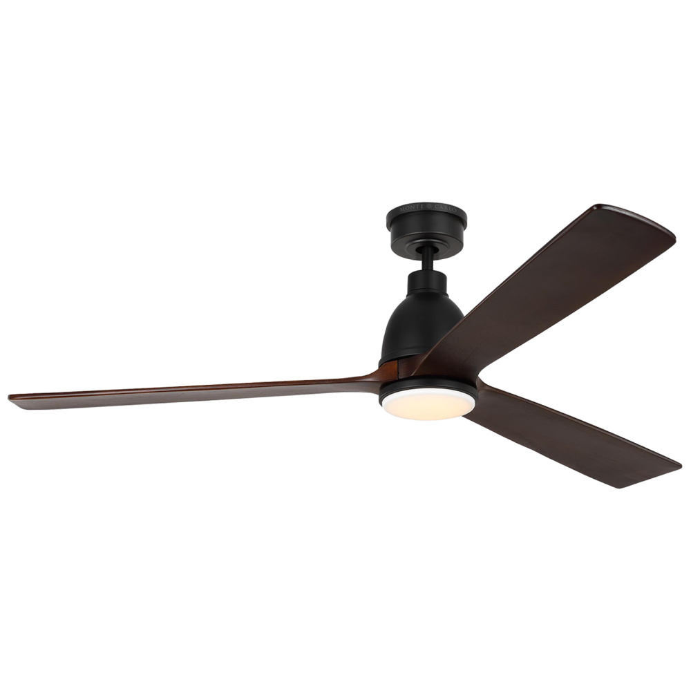 Bryden Smart 60&#34; Dimmable Indoor/Outdoor Integrated LED Midnight Black Ceiling Fan