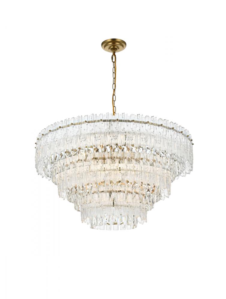 Pendant D31&#34; x H17&#34; L10 Satin Gold
