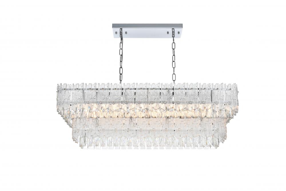 Emilia Hang L37&#34;W14&#34;H12.5&#34; E12 L6 Chrome