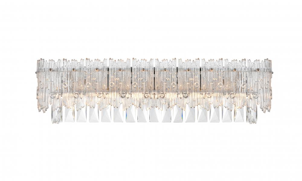 Emilia Wall Sconce L27&#34;W6&#34;H7&#34; E12 L6 Chrome