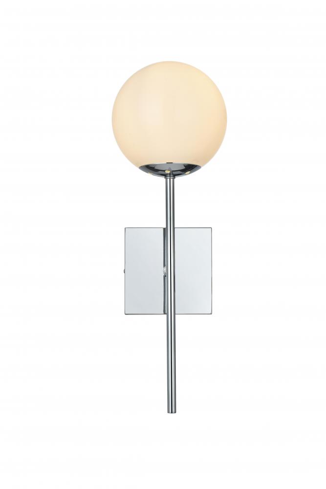Neri Wall Sconce W5.9&#34;E6.7&#34;H17.8&#34; Chrome