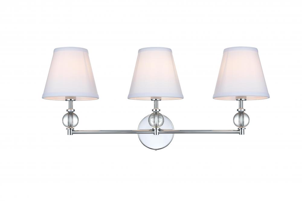 Bethany Wall sconce W27.2&#34;E8.5&#34;H12.5&#34; Chrome