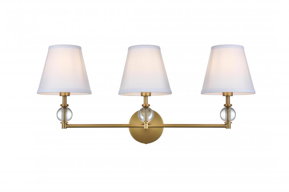 Bethany Wall sconce W27.2&#34;E8.5&#34;H12.5&#34; Satin Gold