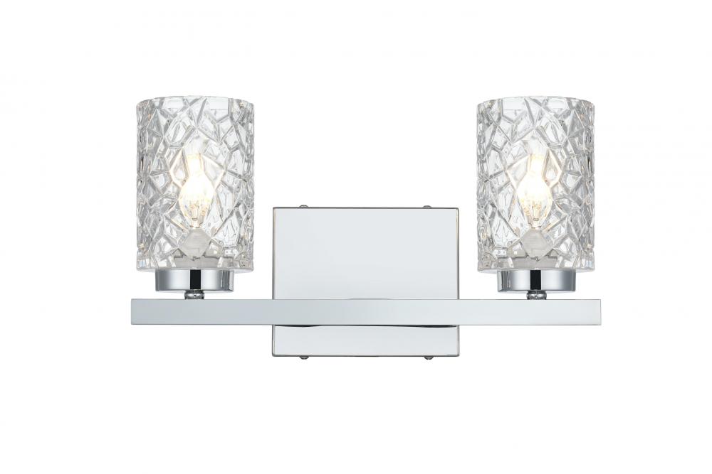 Cassie Wall sconce W14&#34;E5.2&#34;H7.7&#34; Chrome