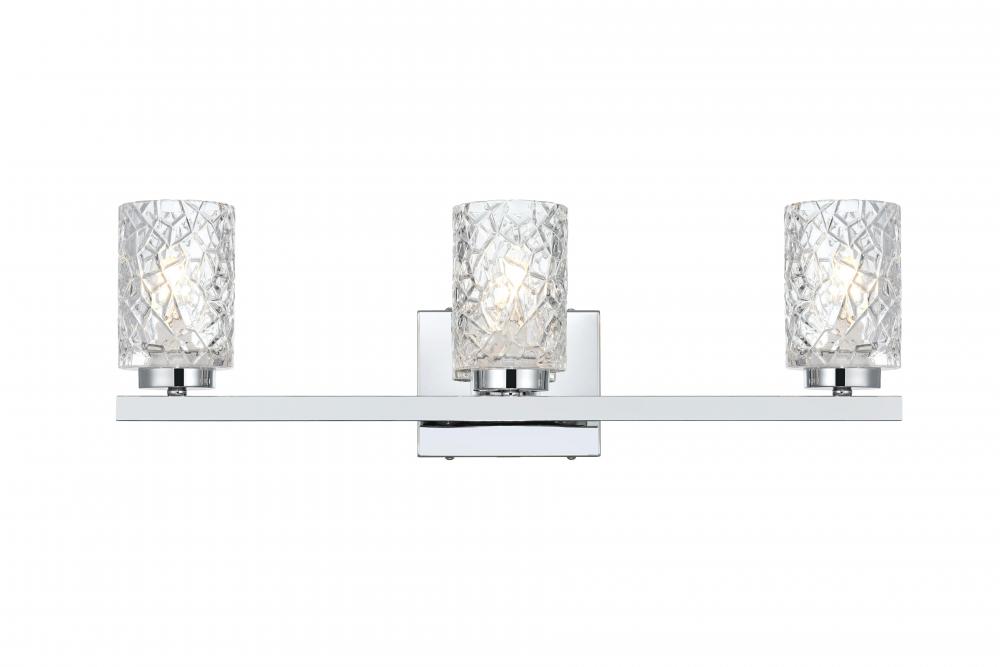 Cassie Wall sconce W24&#34;E5.2&#34;H7.7&#34; Chrome