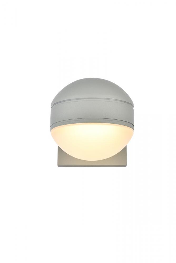 LED Wall Sconce D5&#39;&#39;E6.5&#39;&#39;H5.5&#39;&#39; Silver