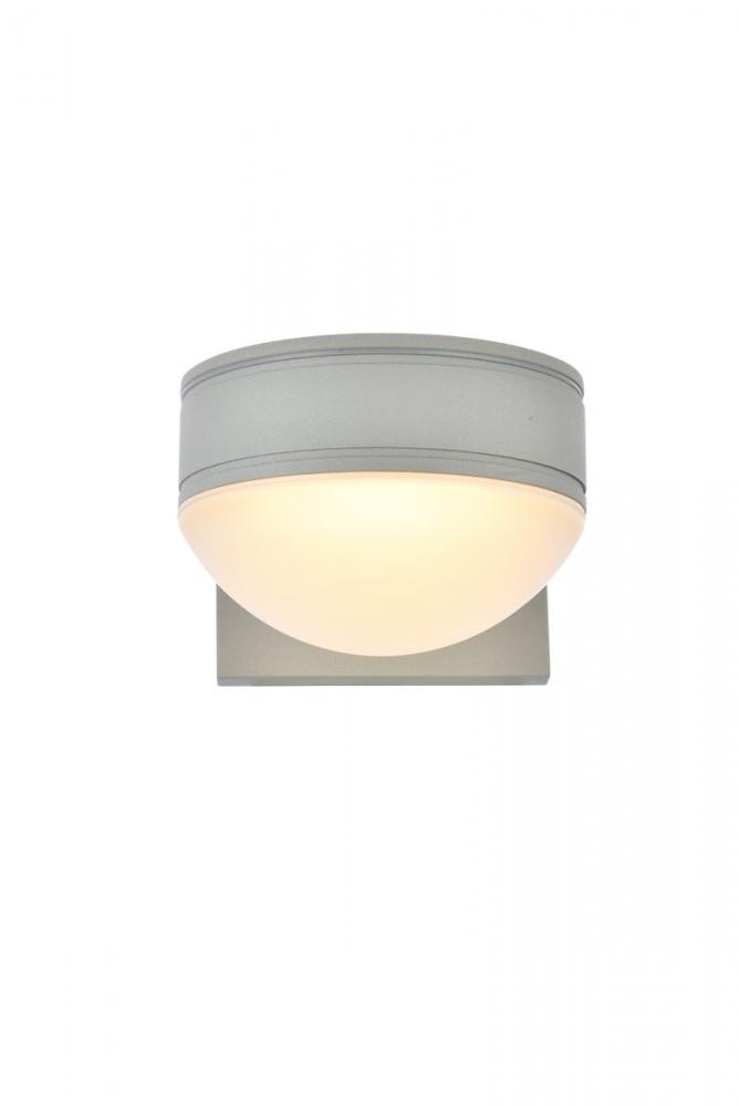 LED Wall Sconce D5&#39;&#39;E6.5&#39;&#39;H5.5&#39;&#39; Silver